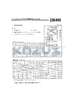 2SK405 datasheet - 2SK405