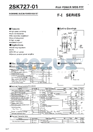 2SK727-01 datasheet - N-Channel Silicon Power MOS-FET