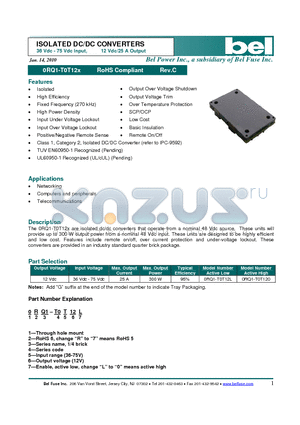 0RQ1-T0T120 datasheet - ISOLATED DC/DC CONVERTERS