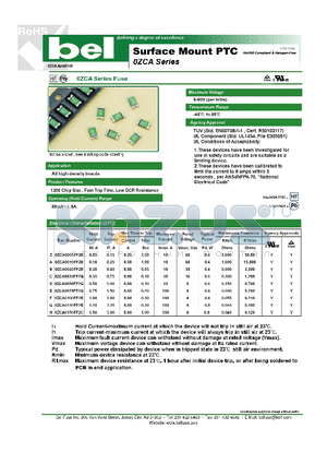 0ZCA0005FF2E datasheet - Surface Mount PTC