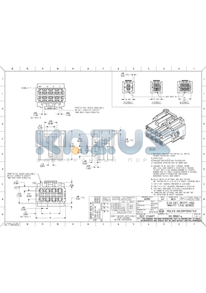 15-97-5081 datasheet - 2-24 CKT. RECPT. HSG. MINI-FIT T.P.A. SERIES