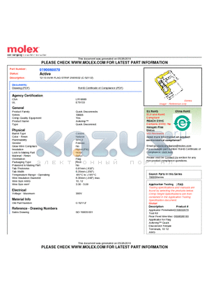 C-5211Z datasheet - 12-10 AVIK FLAG STRIP 250X032 (C-5211Z)