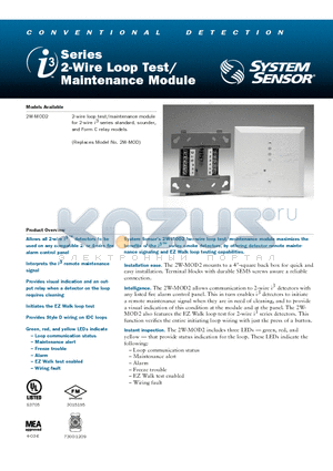 2W-MOD2 datasheet - 2-Wire Loop Test/Maintenance Module