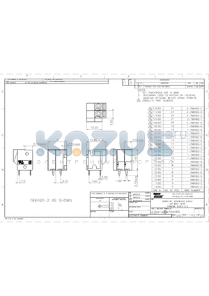 C-796460 datasheet - BOARD MT, SCREWLESS 5.0mm TOP WIRE ENTRY TERMINAL BLOCK (LT)