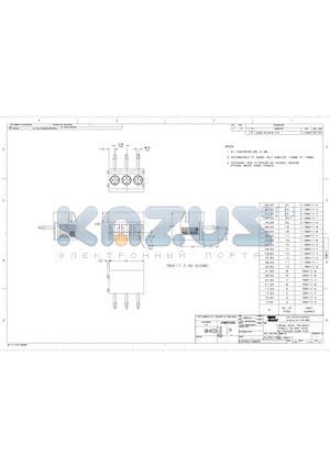 C-796417 datasheet - TERMINAL BLOCK PCB MOUNT, STRAIGHT TOP WIRE ENTRY, W/INTERLOCK, 3.5MM PITCH