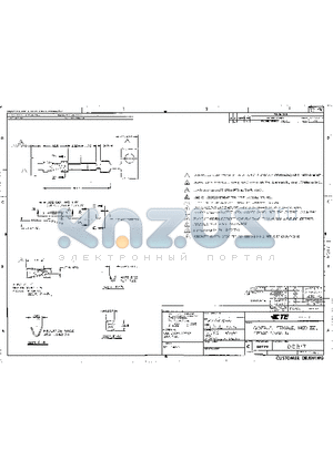 1-102917-1 datasheet - CONTACT, FEMALE, MOD IV, CRIMP SNAP-IN