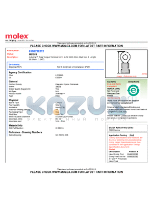 C-836-04 datasheet - Avikrimp Ring Tongue Terminal