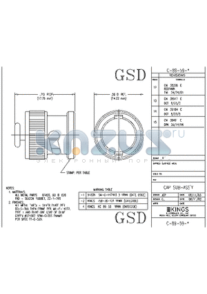 C-89-59-12 datasheet - CAP SUB - ASSY