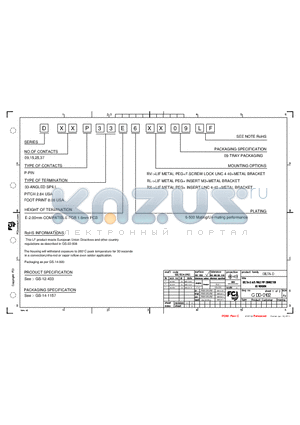 C-DD-0102 datasheet - DELTA-D A/S MALE PIP CONNECTOR US VERSION