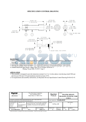 1-1195134-7 datasheet - IN-LINE SPLICE SEALING SYSTEM, 2 OR 3 TO 1