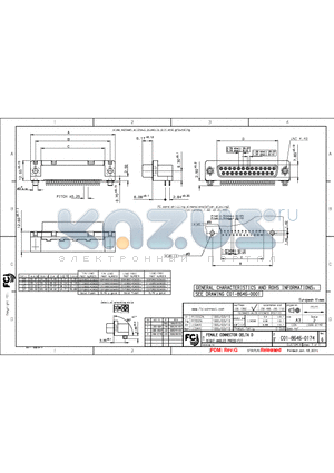 C01-8646-0174 datasheet - FEMALE CONNECTOR DELTA D