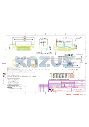 C01-8646-0425 datasheet - MALE CONNECTORS DELTA D RIGHT ANGLE WITH METAL PLATE