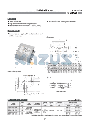 3SUP-A5J-ER-4 datasheet - NOISE FILTER