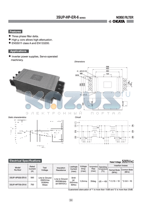 3SUP-HP700-ER-6 datasheet - NOISE FILTER