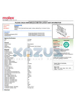 41771-0014 datasheet - 3.96mm (.156