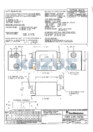 1-1609034-3 datasheet - POWER LINE FILTER