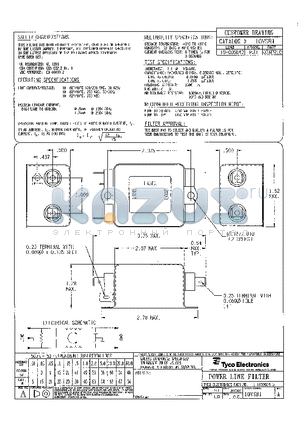 1-1609034-5 datasheet - POWER LINE FILTER