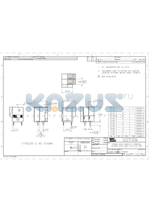 1-1776259-0 datasheet - TERMINAL BLOCK, BOARD MT.SCREWLESS, TOP WIRE ENTRY, 5.0mm PITCH, HIGH TEMP