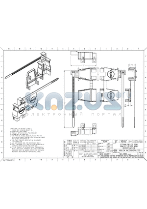 15040343 datasheet - STRAIN RELIEF FOR MINI-FIT PLUGS AND RECEPTACLES