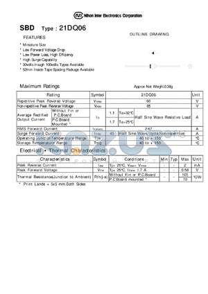 21DQ06 datasheet - HIGH SURGE CAPABILITY 30VOLTS TROUGH 100VOLTS TYPE AVAILABLE