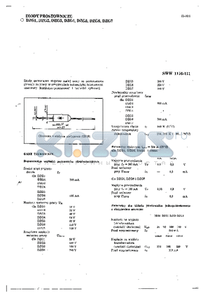 DZG6 datasheet - DIODY PROSTOWNICZE