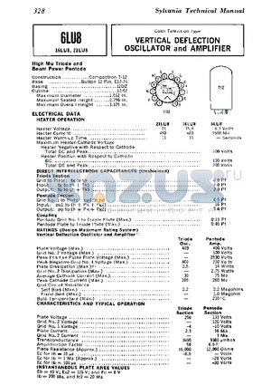 21LU8 datasheet - VERTICAL DEFLECTION OSCILLATOR AND AMPLIFIER