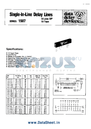 1507-100G datasheet - Single-In-Line Delay Lines