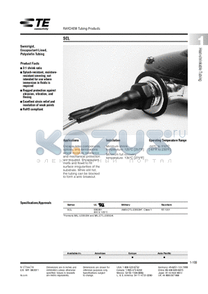 D00409-000 datasheet - RAYCHEM Tubing Products