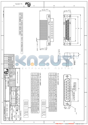 D09P25K6PA00LF datasheet - MALE CONNECTOR