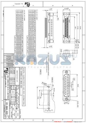 D09P90C6PV00LF datasheet - MALE CONNECTOR DELTA D LOW PROFIL