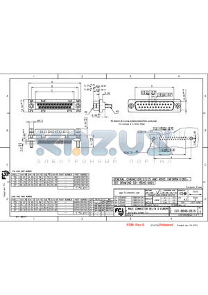 D09P91C6PI9CLF datasheet - MALE CONNECTOR DELTA D EUROPE