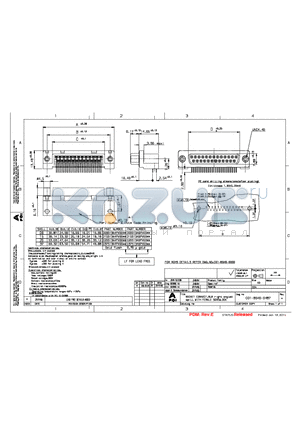 D09S13A4PV00LF datasheet - SOCKET CONNECT. SUB RIGHT ANGLED SPILL WITH FEMALE SCREWLOCK