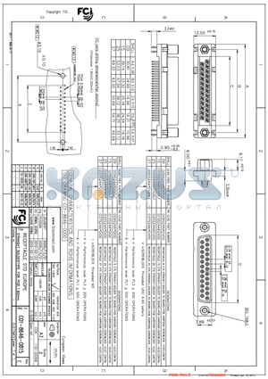 D09S24A6GV00LF datasheet - RECEPTACLE STD EUROPE