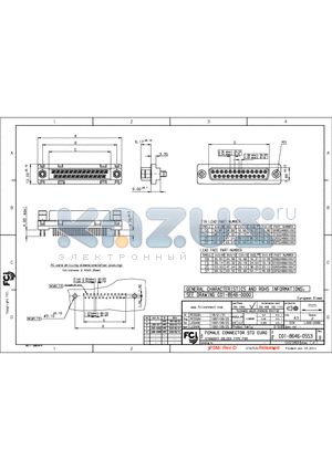 D09S24B6GI00LF datasheet - FEMALE CONNECTOR STD EURO