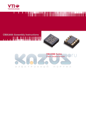 CMA3000 datasheet - 3-axis accelerometer