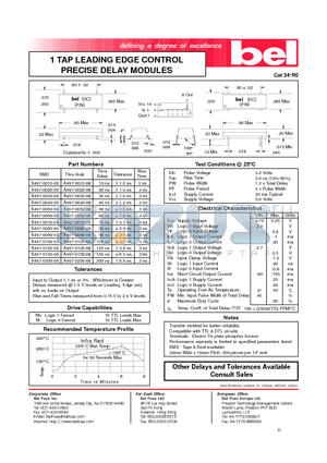 A497-0125-06 datasheet - 1 TAP LEADING EDGE CONTROL PRECISE DELAY MODULES