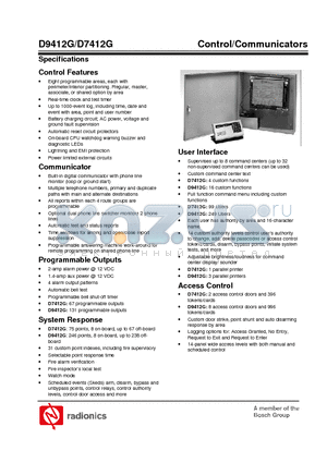 D101 datasheet - Control/Communicators