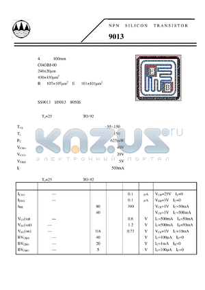 C043BJ-00 datasheet - NPN SILICON TRANSISTOR