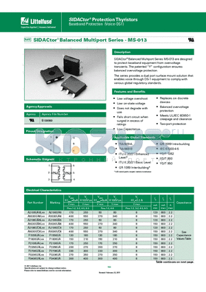 A5030UA6LXX datasheet - The series provides a dual port surface mount solution that enables voice