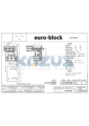 CMD-5.08-CV datasheet - Standard : UL - IEC 300V - 320V 15A - 20A