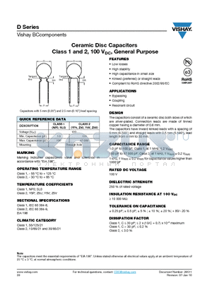 D103M29Z5UH6.J5R datasheet - D Series