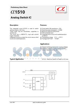A510 datasheet - Analog Switch IC