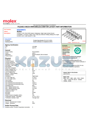 42377-0252 datasheet - 2.54mm (.100