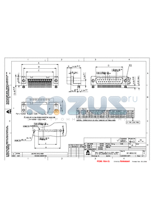 D15P13A4GL00LF datasheet - MALE CONNECT, DELTA D RIGHT AN6LE WITH NUT, HARPOON & METAL PLATE