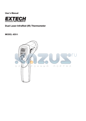 42511 datasheet - Dual Laser InfraRed (IR) Thermometer