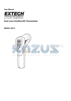 42512 datasheet - Dual Laser InfraRed (IR) Thermometer