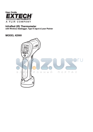 42560 datasheet - InfraRed (IR) Thermometer with Wireless Datalogger, Type K input & Laser Pointer