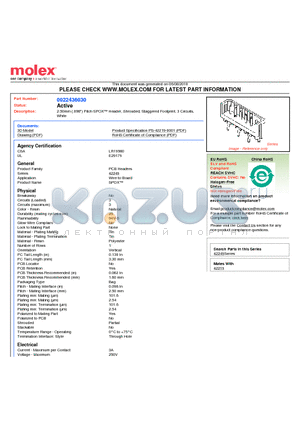 22-43-6030 datasheet - 2.50mm (.098