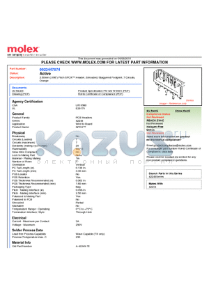 22-44-7074 datasheet - 2.50mm (.098