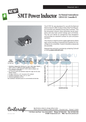 D1787-AL datasheet - SMT Power Inductor